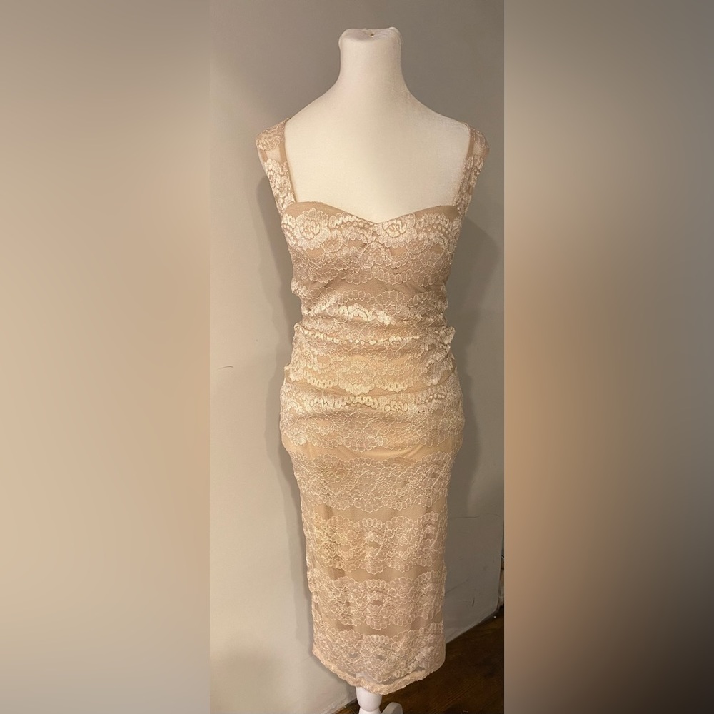 Lovely day lace midi dress